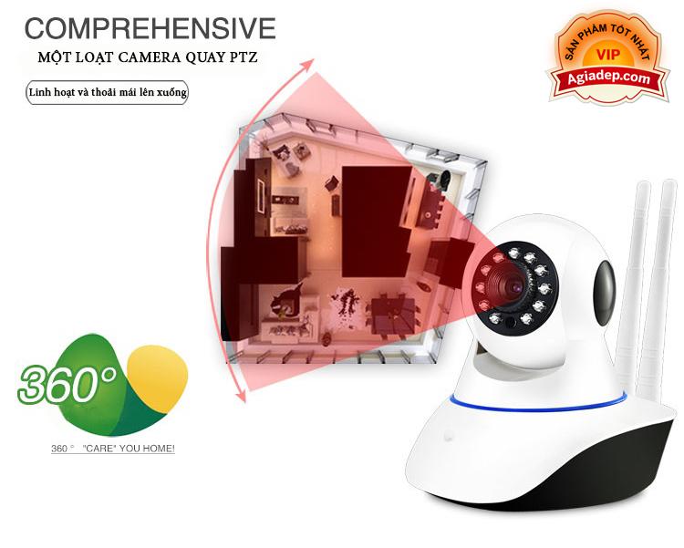 Camera An Ninh Yoosee Wifi 2 Râu (Sóng Khỏe Hình Nét) Agiadep