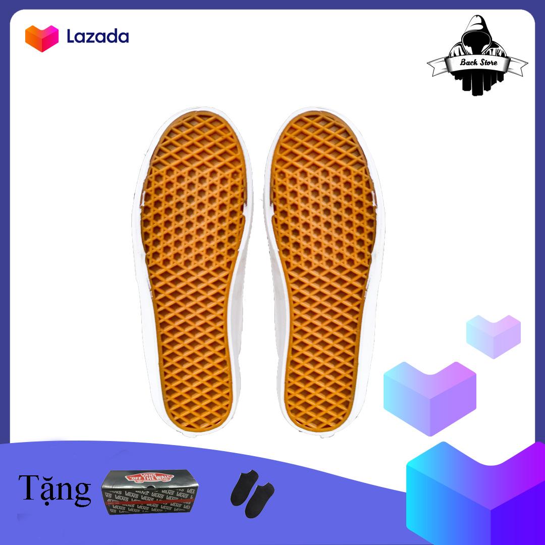 [ Tặng Box + Vớ ] Giày thể thao sneaker nam nữ Vans-Old-Skool Trắng