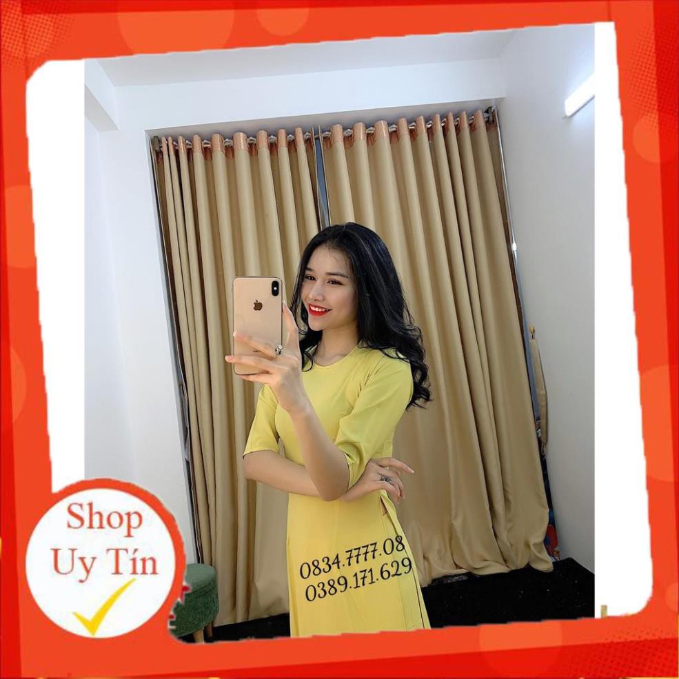Áo Dài Đẹp _ Áo Dài Mẫu Mới _chất lụa nhật siêu mềm mịn , co giãn
