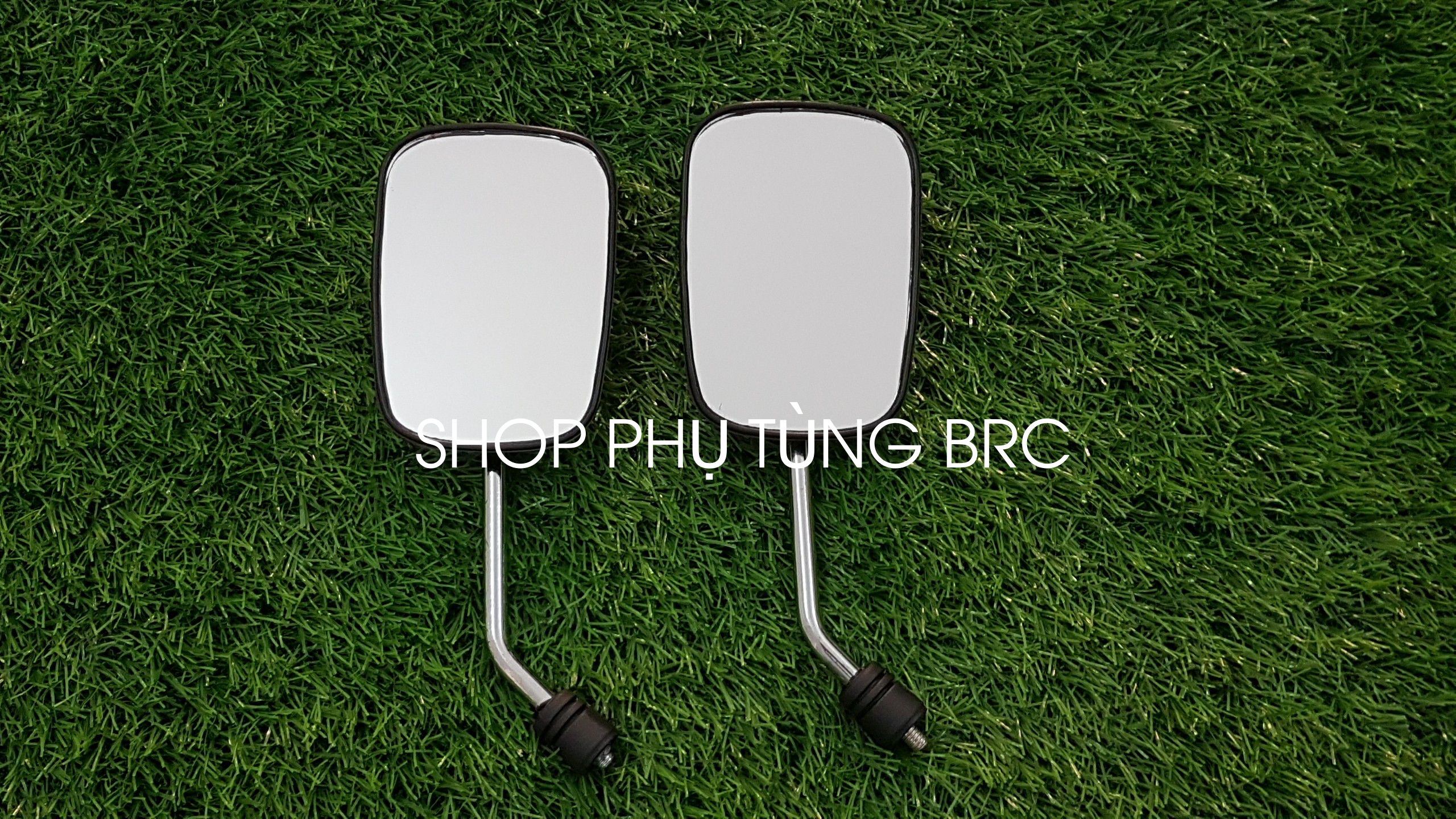 Cặp kiếng chiếu hậu vuông chân 8 li xe CUB.