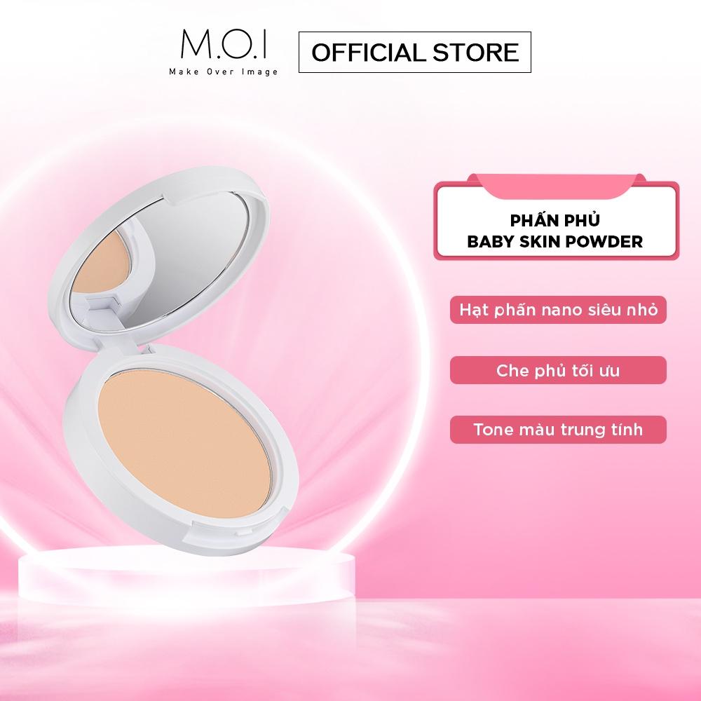 Combo Phấn nước Premium Baby Cushion và Phấn phủ M.O.I (tùy chọn màu)