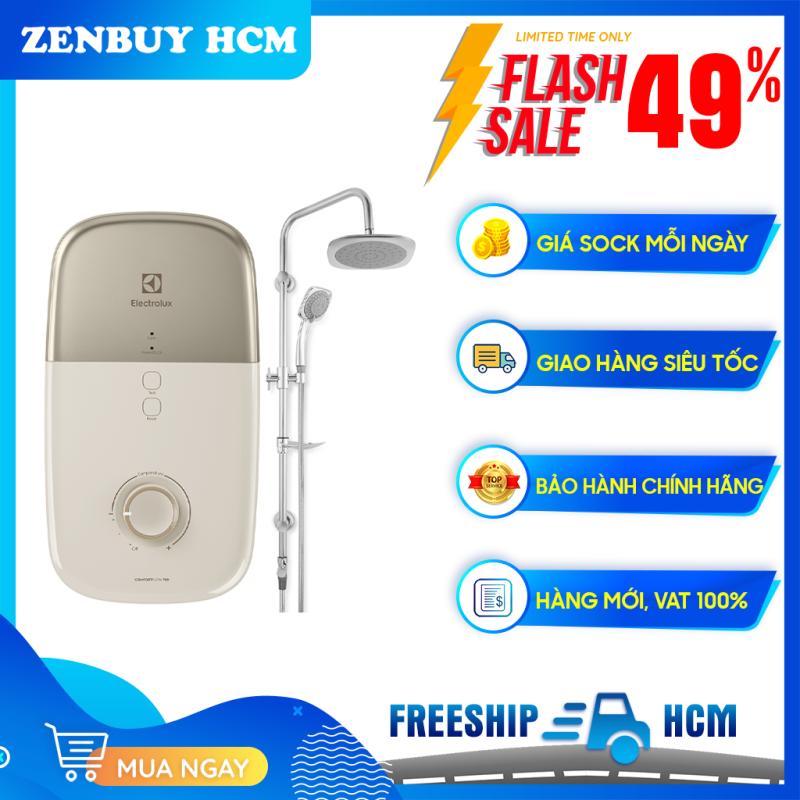 Bảng giá Máy nước nóng Electrolux EWE351LB-DAX1 - Làm nóng trực tiếp, Công suất máy nước nóng 3500 W, Bơm trợ lực
