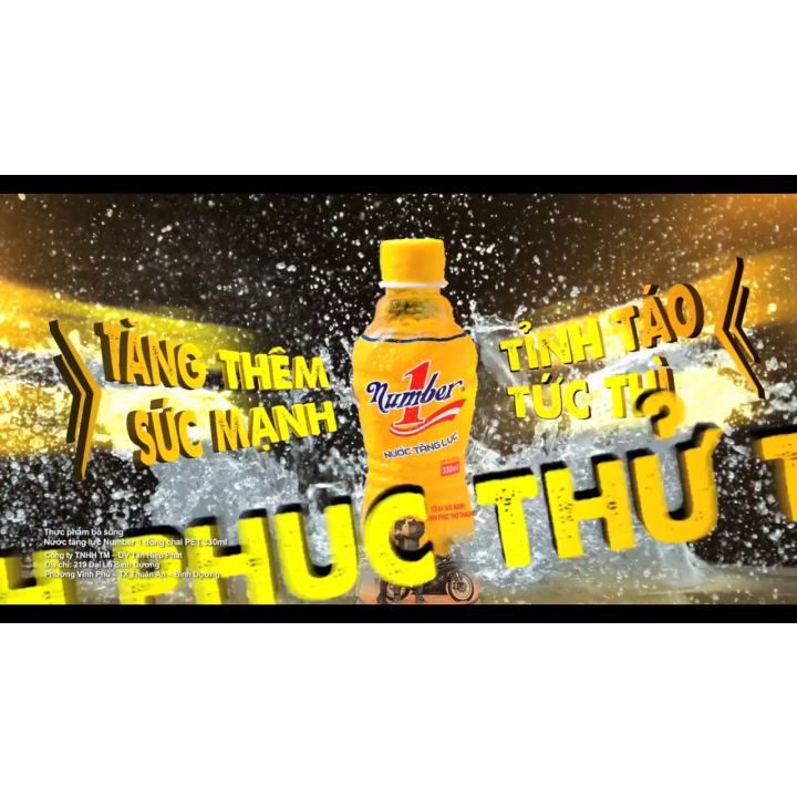 Combo 3 chai Nước tăng lực Number one chai 330ml