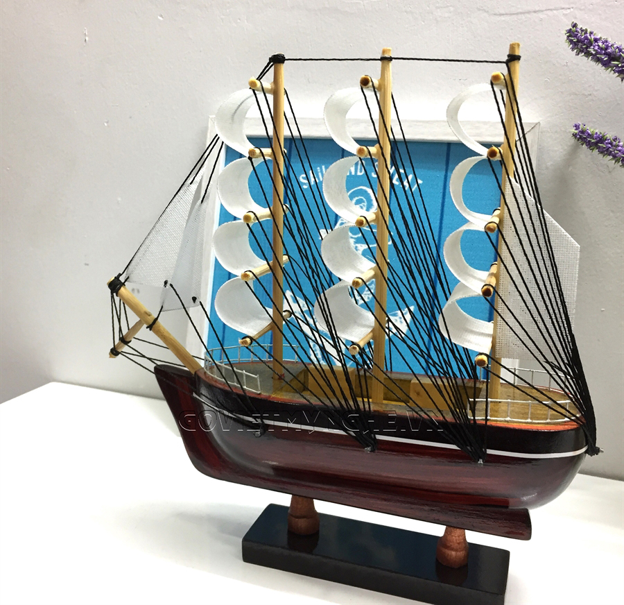 Mô Hình Thuyền Gỗ Belem 20cm (Gỗ Tự Nhiên)