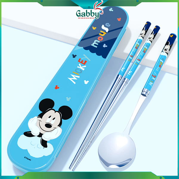 BỘ MUỖNG ĐŨA DISNEY INOX304 (Hình Mickey/ Minnie/ McQueen/ Elsa/ Mike/ Sulley/ Stitch)