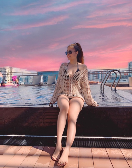 Áo lưới, áo kimono đi biển HOT