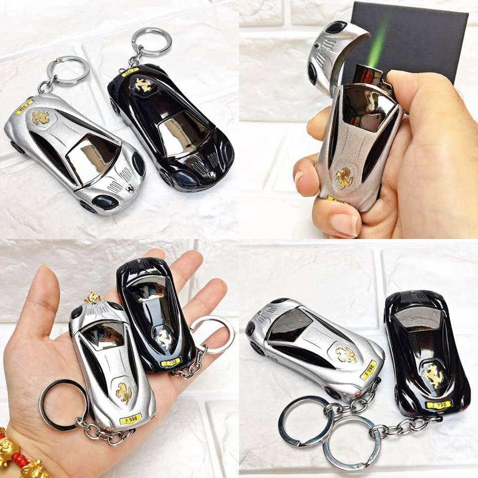 ( FULL BOX ) BẬT LỬA, HỘT QUẸT KHÈ MÓC KHÓA HÌNH CHIẾC XE HƠI - (XÀI GAS)