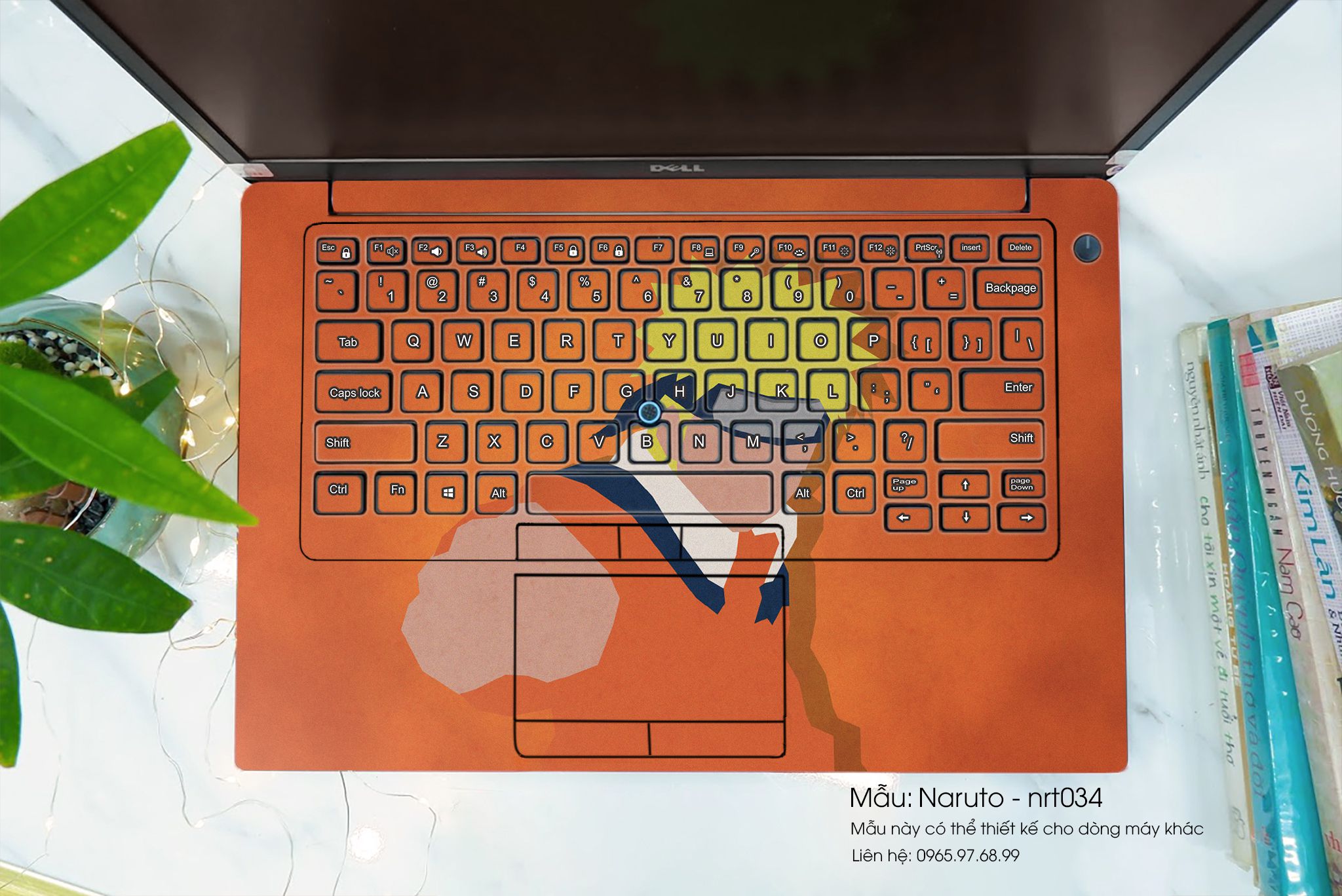 Decal Skin dán Laptop HP mẫu Naruto (inbox mã máy cho shop)