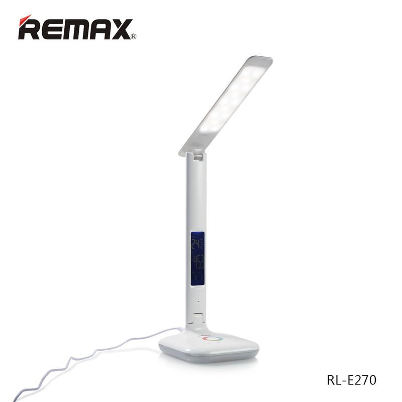 Đèn bàn học chống cận led remax rl-e270/remax rt-e510 time series led: đèn bàn led tích điện chống cận 3 chế độ sáng - hiển thị ngày,giờ,nhiệt độ và có báo thức hãng