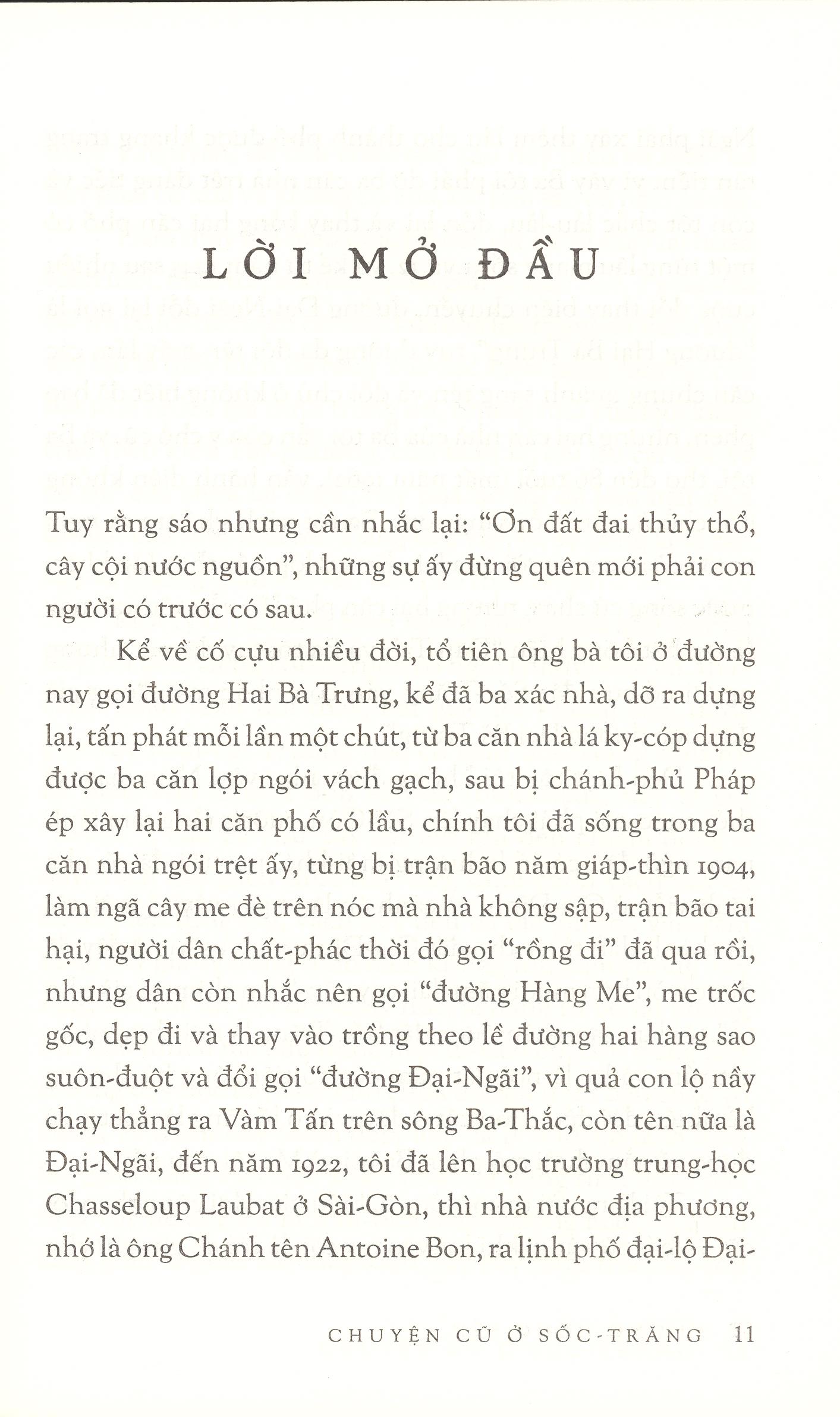 Chuyện Cũ Ở Sốc -Trăng - Di Cảo - Tập 1