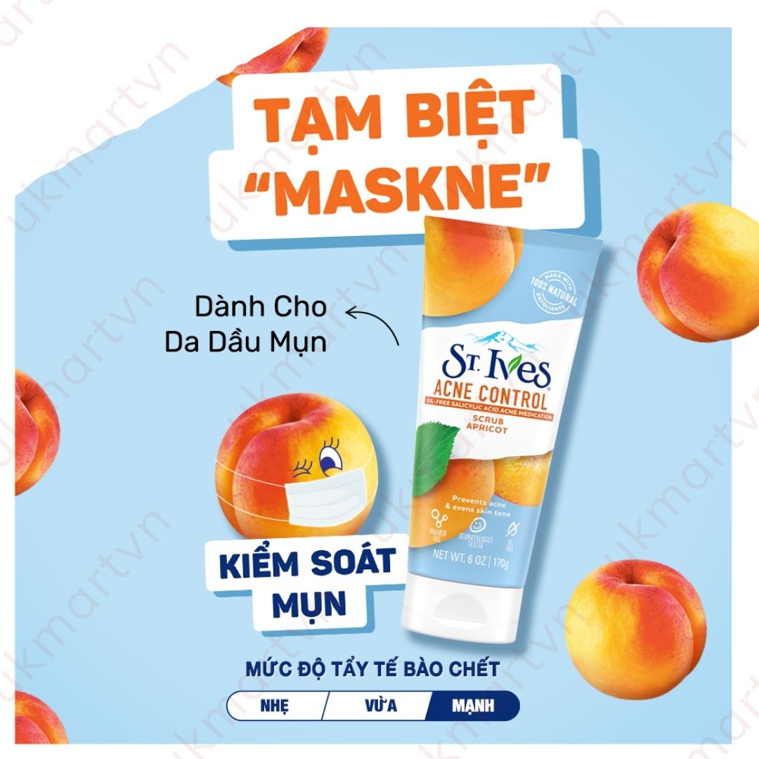 Sữa rửa mặt tẩy tế bào da chết St.Ives