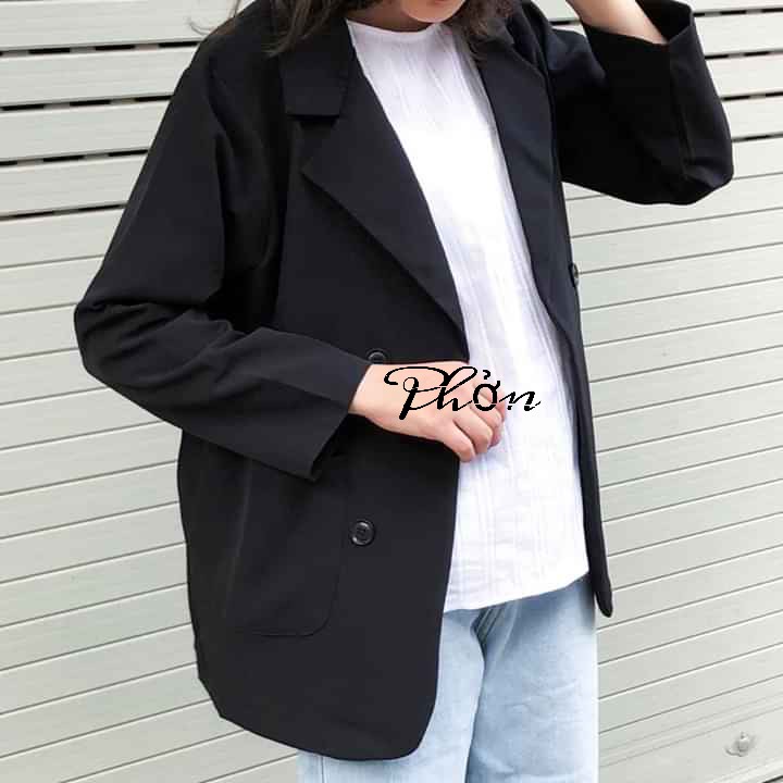 [🚛Sale 40%]Áo blazer 2 lớp bốn cúc[Ảnh thật kèm video]