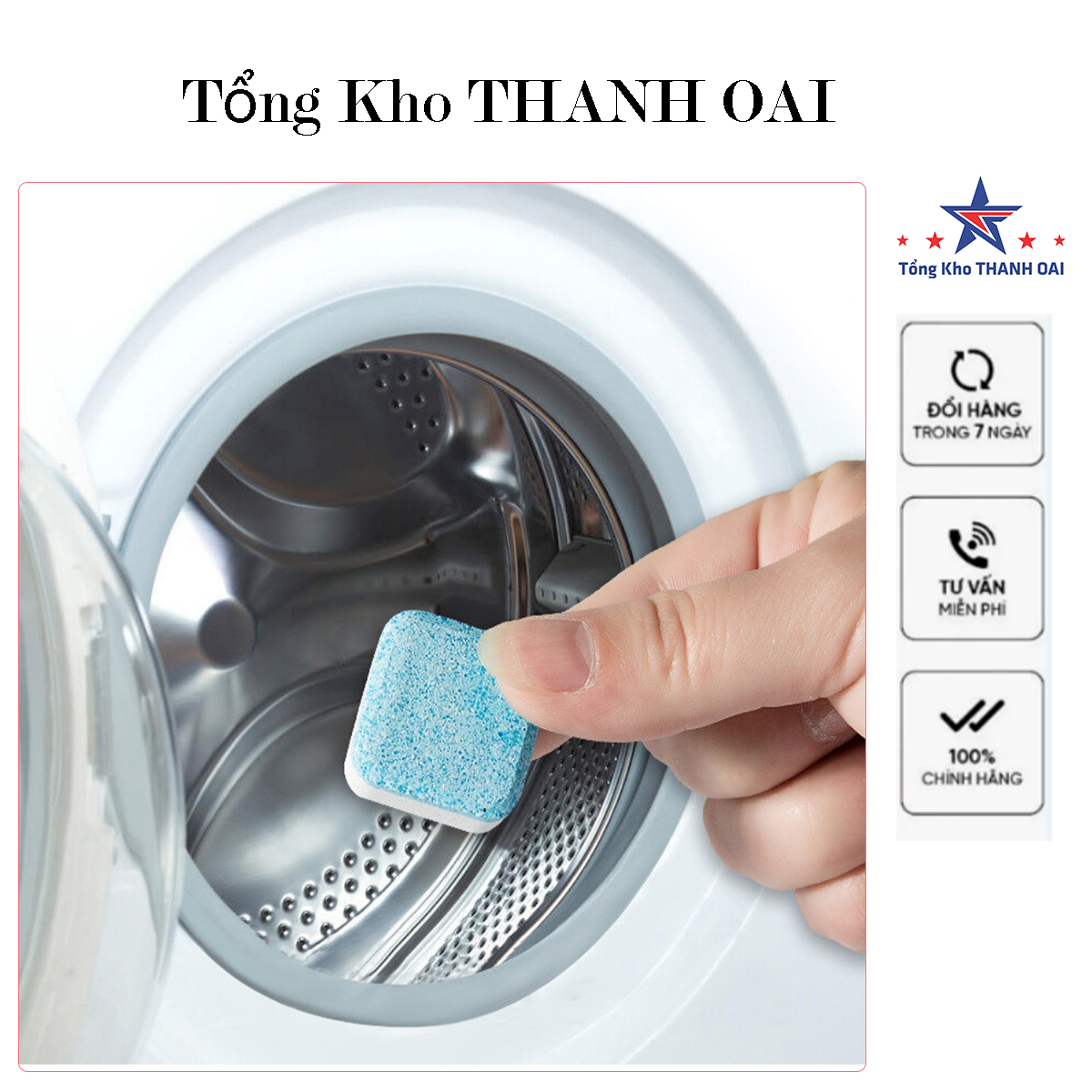 Viên Tẩy Lồng Máy Giặt (1 hộp 12 viên )