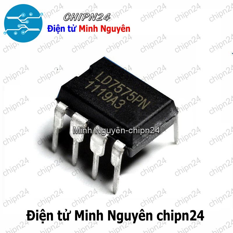 [1 con] (DT) IC LD7575 DIP-8 Hàng Tốt (LD7575PN LD 7575) - HH006141