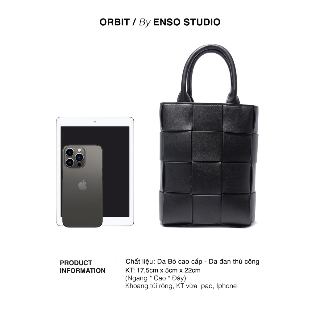 Túi da thật ORBIT ĐEN