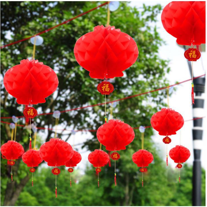 10 Lồng Đèn Đỏ Chữ Phúc