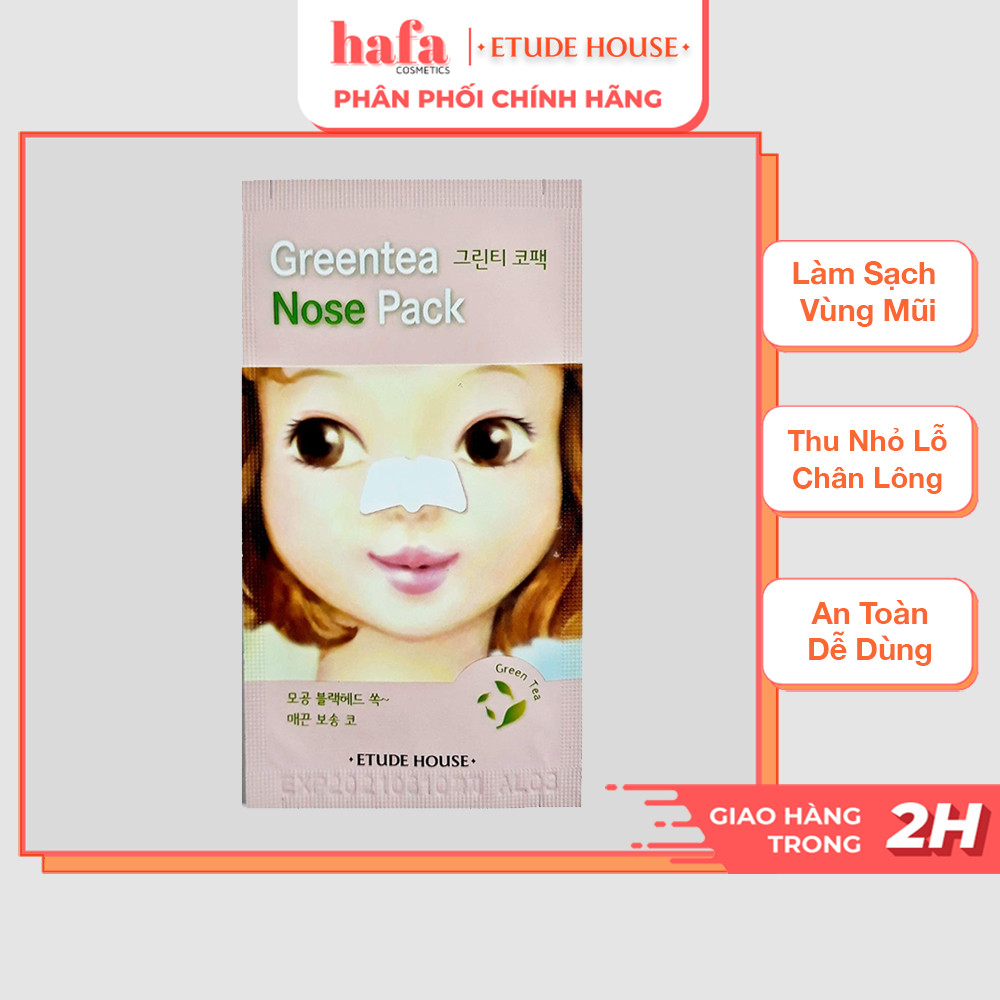 Mask peeling acne nose Etude House green tea nose pack