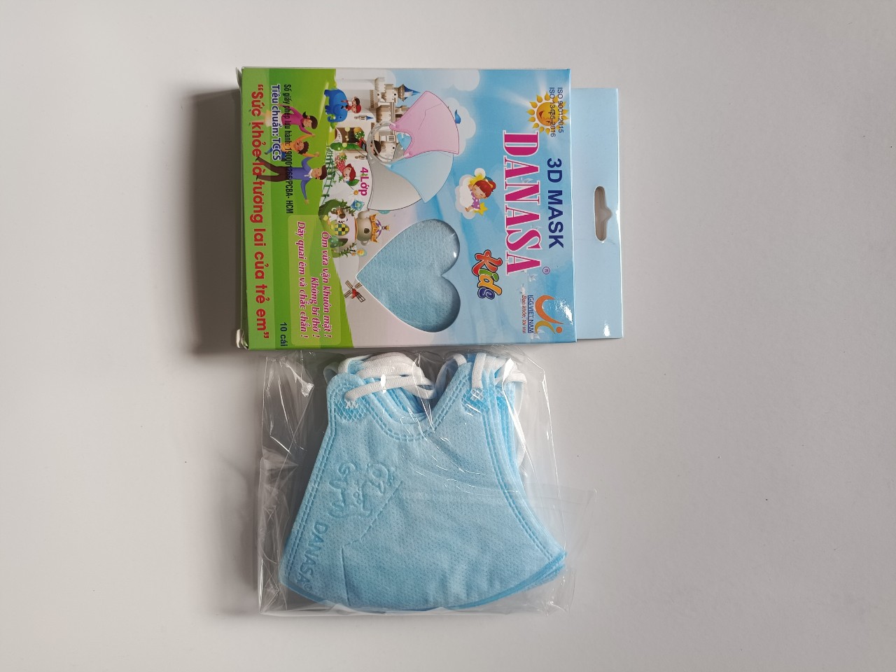 [HCM]Khẩu trang 3D trẻ em Danasa( combo 10 hộp 100 cái)
