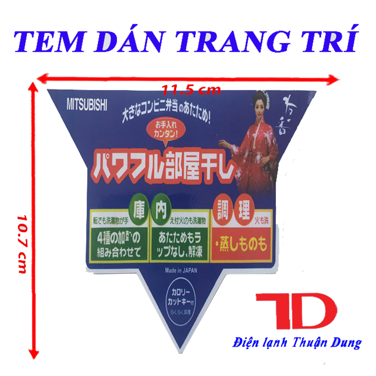 TEM DÁN TRANG TRÍ NHỎ HÀNG NỘI ĐỊA NHẬT