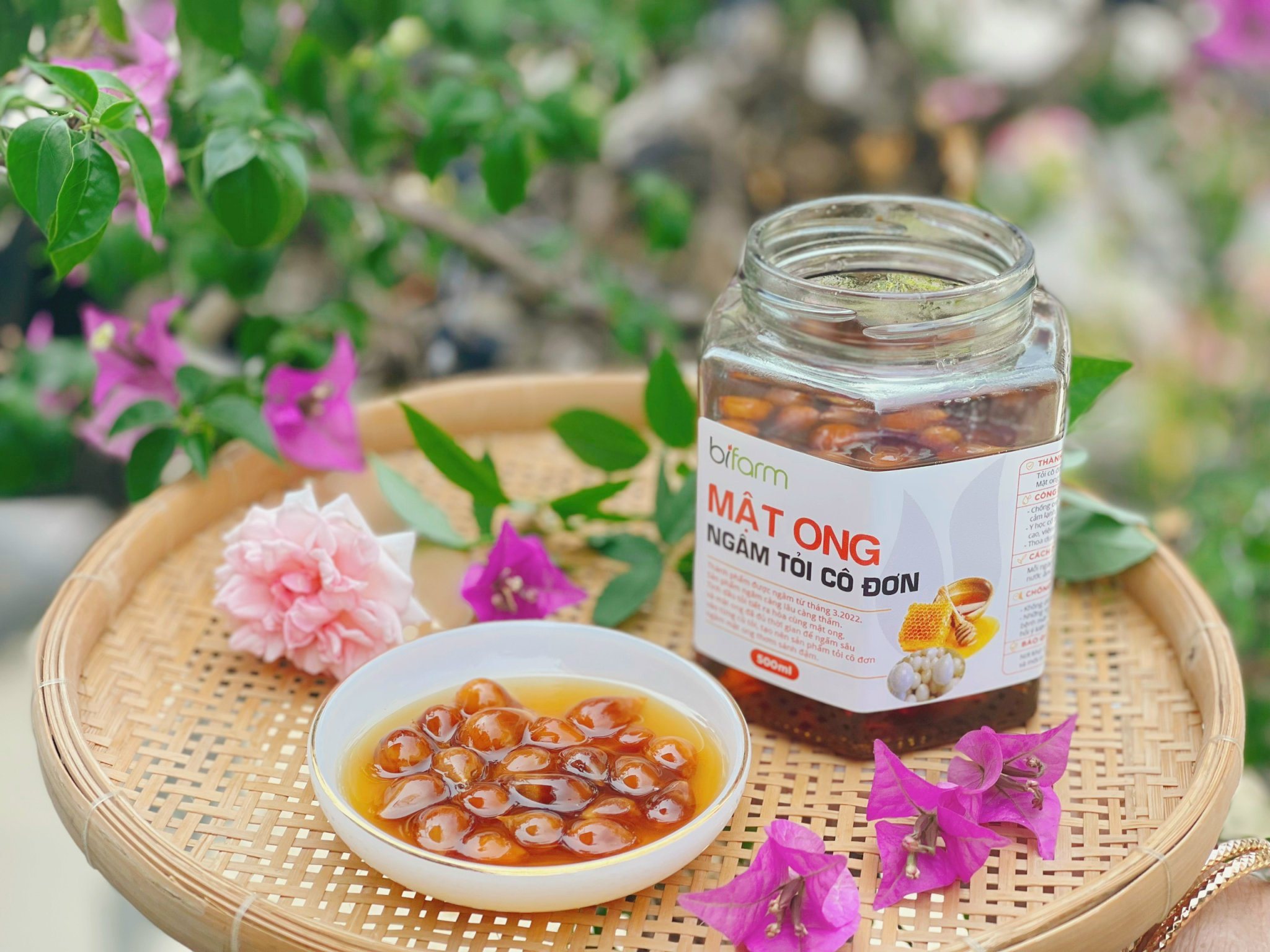 MẬT ONG NGÂM TỎI CÔ ĐƠN_HŨ 500ML