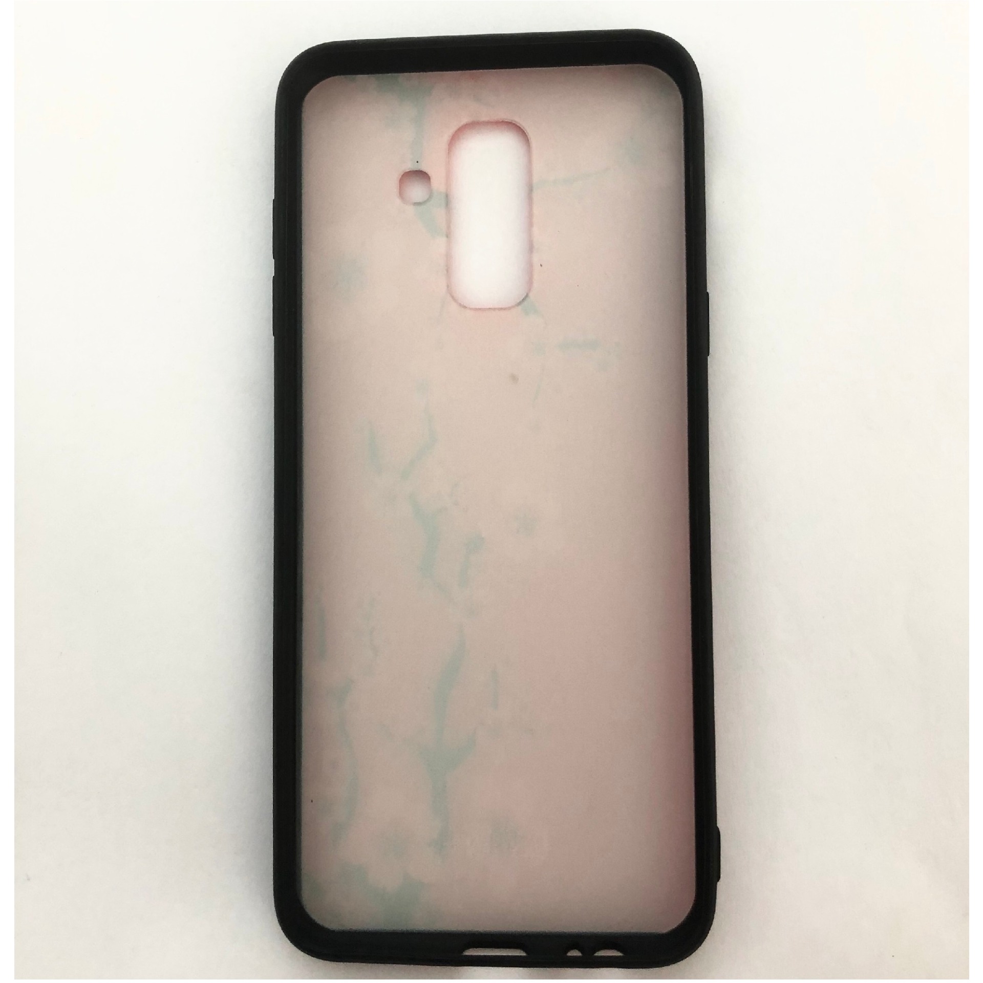 [Nhiều mẫu]. Ốp cứng viền dẻo Samsung A6 Plus 2018 (Samsung Galaxy J8) (Thân trắng -  viền đen - in hình siêu cute)