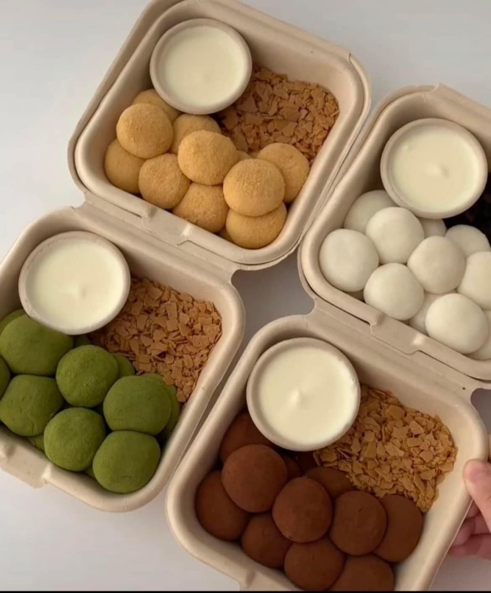 Bột Đậu Nành Hàng Ngon - Mochi Chấm Kem Sữa - 100gr
