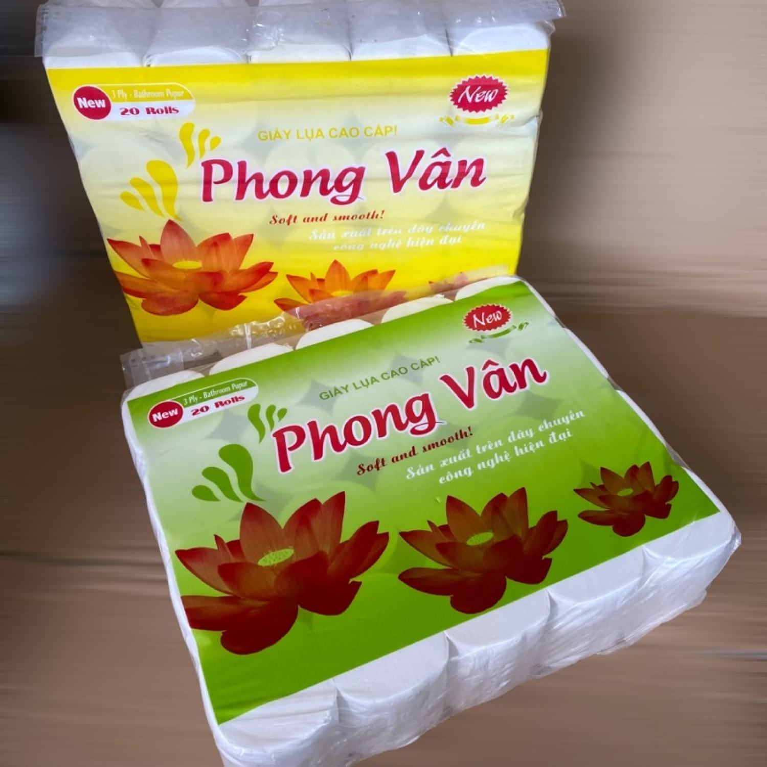 Giấy Vệ Sinh Phong Vân 20 Cuộn Dai Mềm Mịn