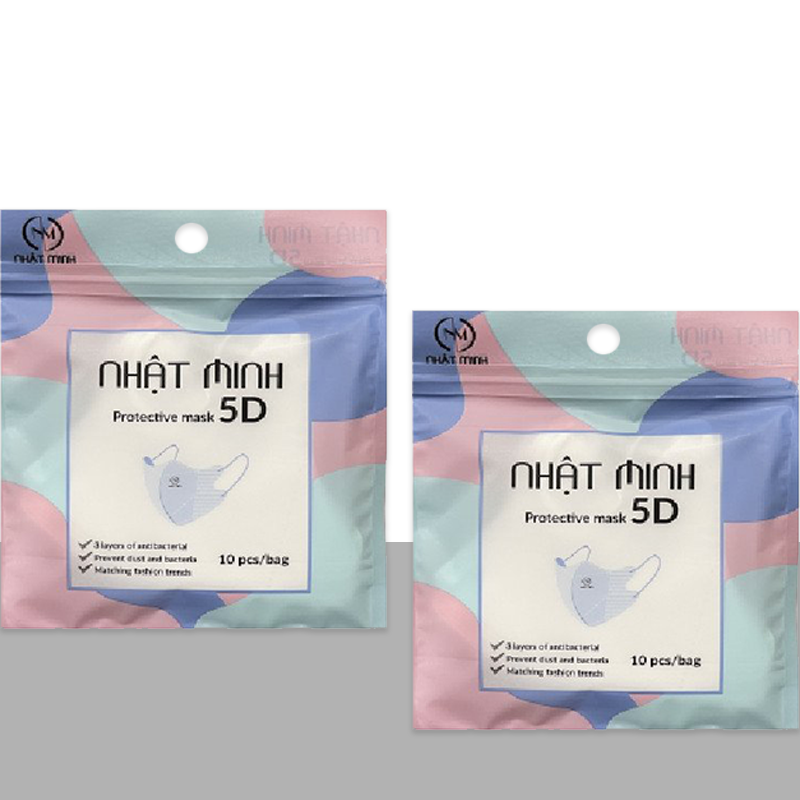 Thùng 100 chiếc khẩu trang 5d nhật minh người lớn