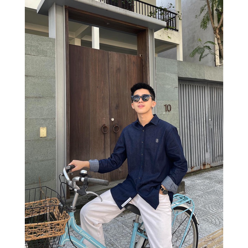 Áo sơ mi SILENCE STANDARD Eco Denim Thêu Logo S
