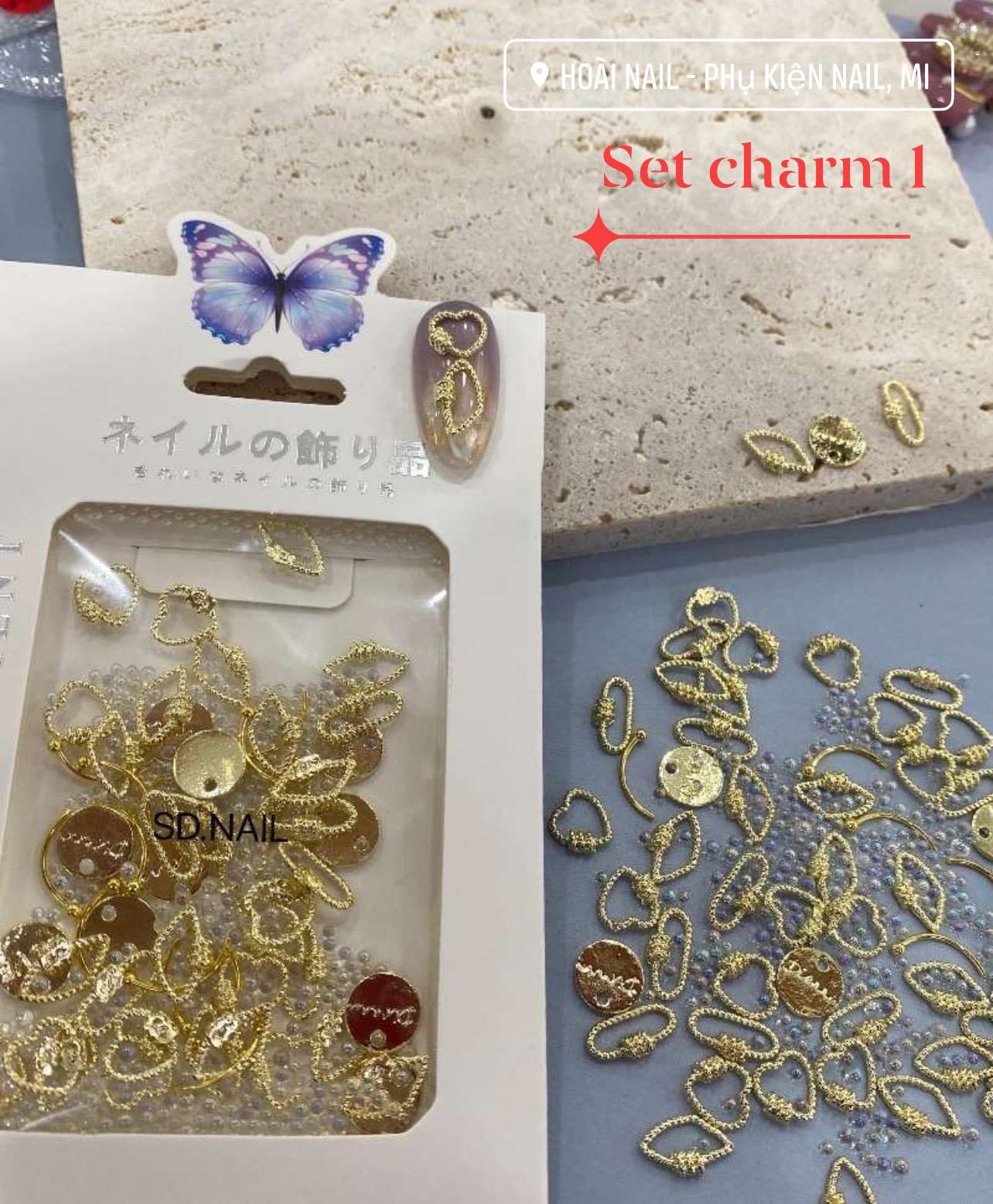 Set charm gấu mix