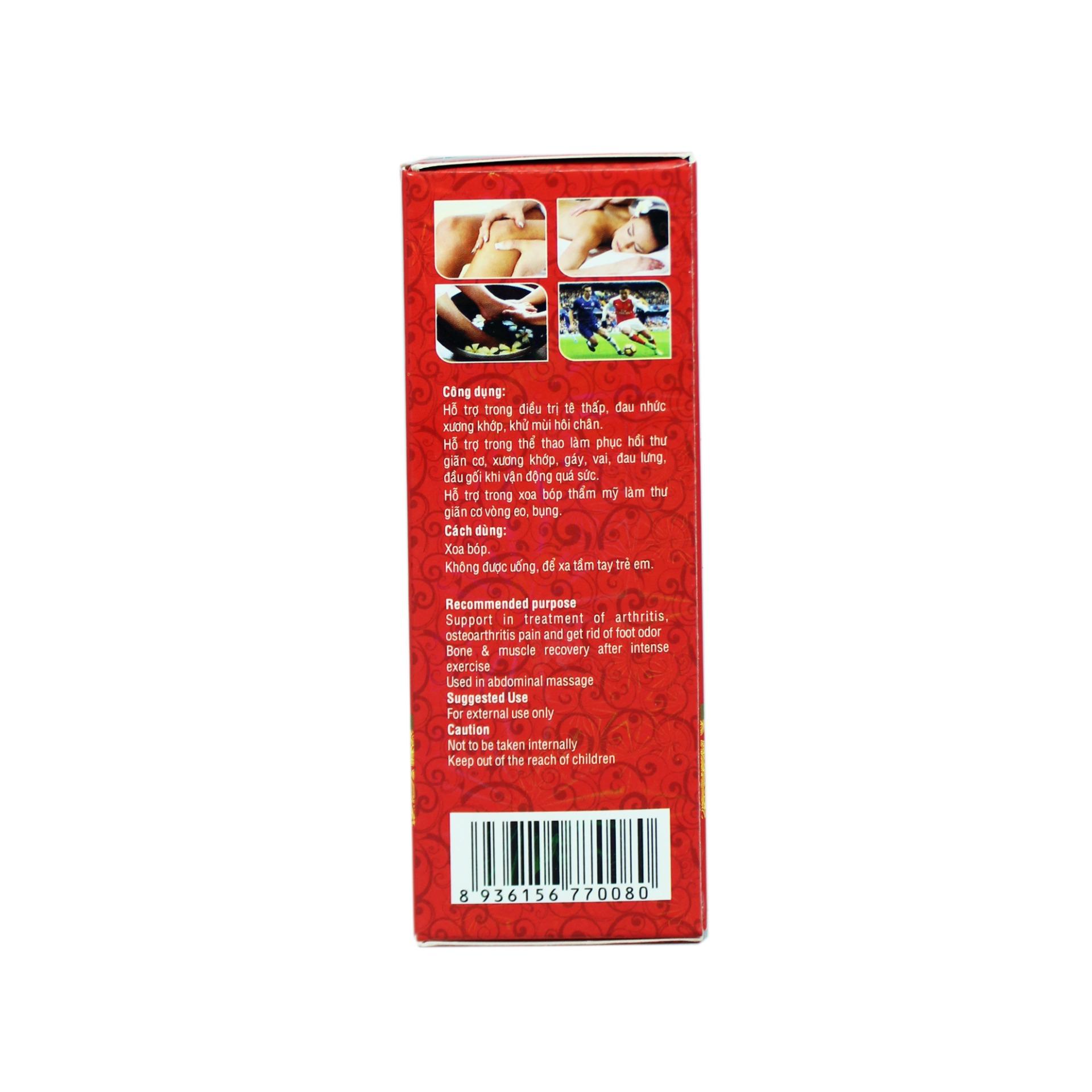 Tinh dầu xoa bóp Huế 60ml