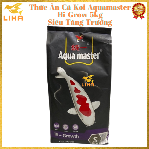 Thức ăn cá koi aquamaster hi-growth 5kg size l - cám cá koi siêu tăng trưởng