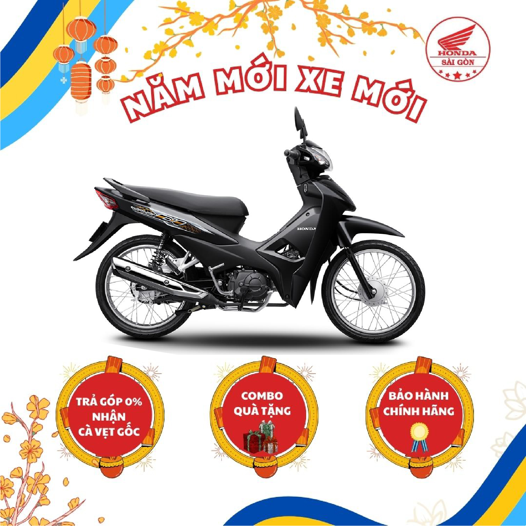 [HCM][Xe máy trả góp 0%] - Xe Máy Honda WAVE ALPHA 2024 - Phiên Bản Đặc Biệt