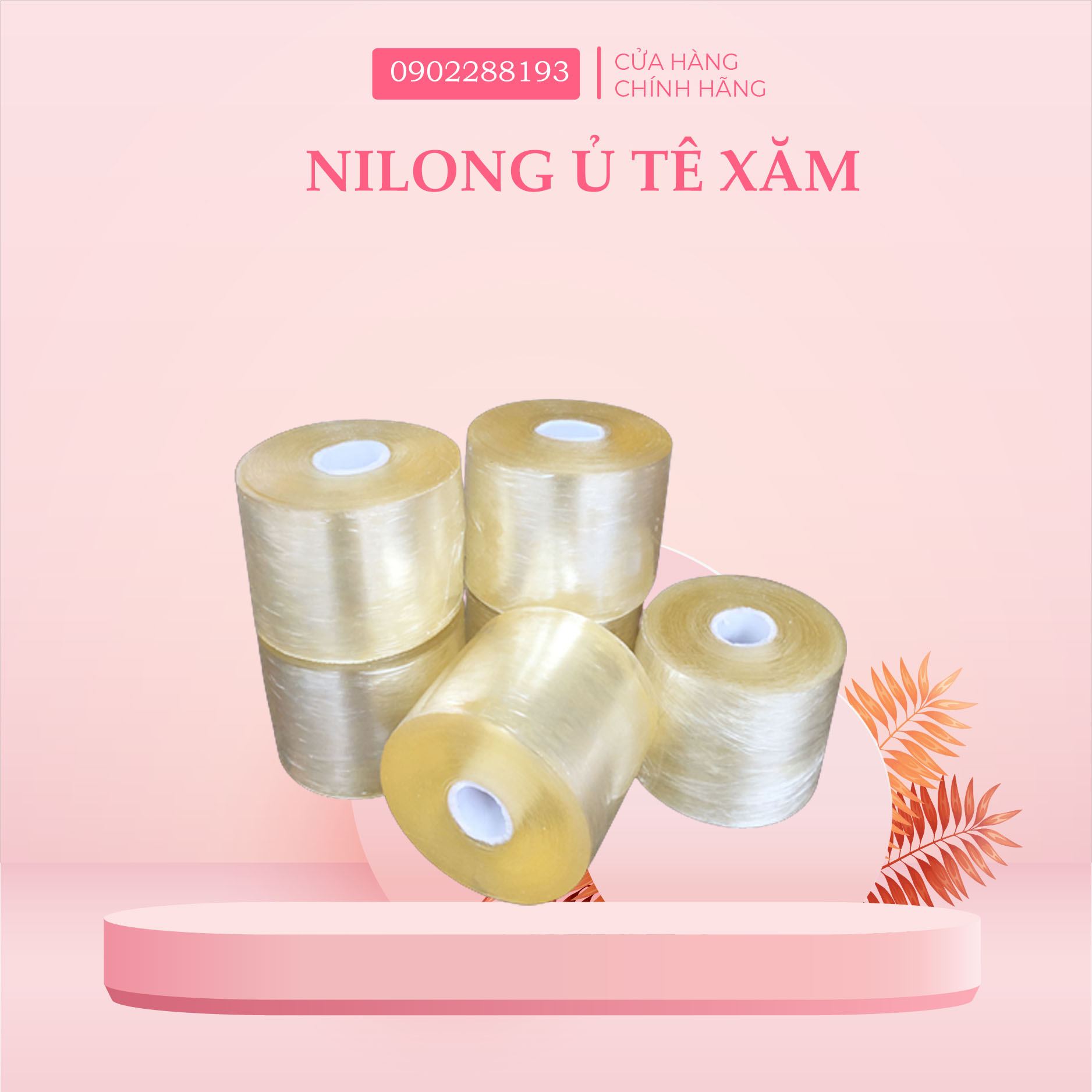 Cuộn Nilong Ủ Tê- Màng Nilong Fe Dùng Trong Ủ Tê Lông Mày Môi-5CM