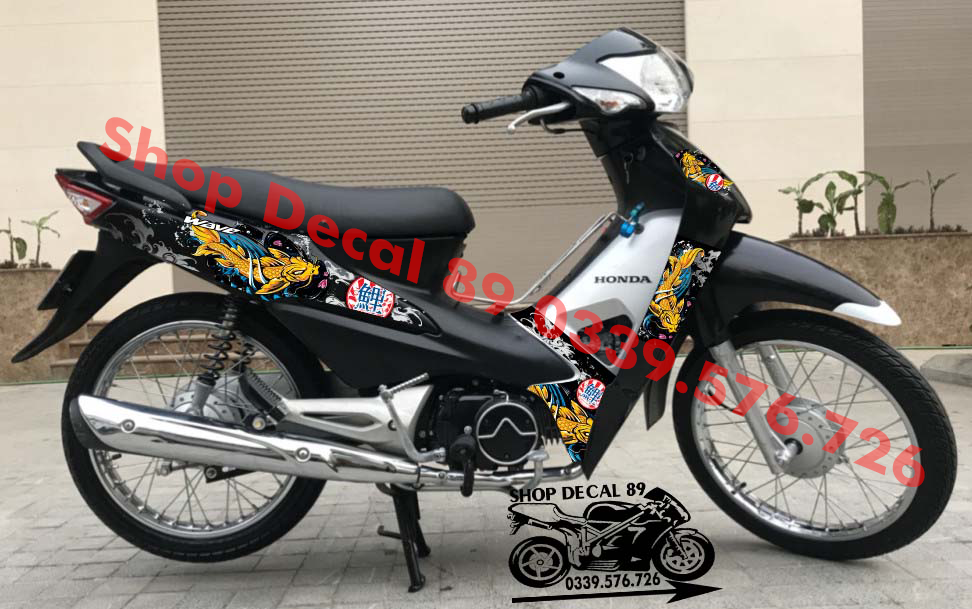 Tem Rời WAVE ALPHA 100 MẪU CÁ CHÉP MS 612633 (Tem 3 Lớp Chống Bay Màu)