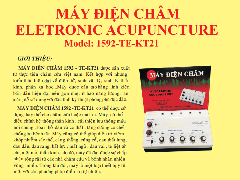 Máy điện châm Electronnic Acupuncuture