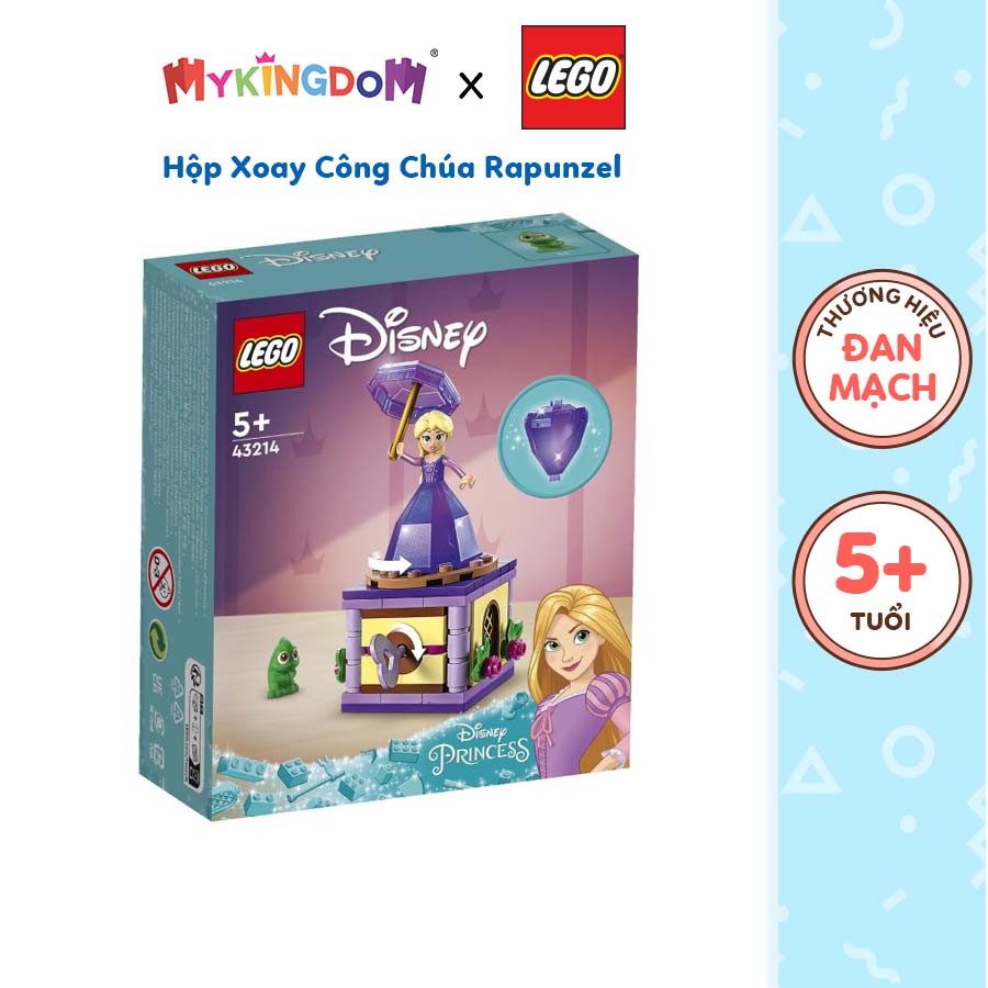 Đồ chơi lắp ráp lego disney princess hộp xoay công chúa rapunzel 43214