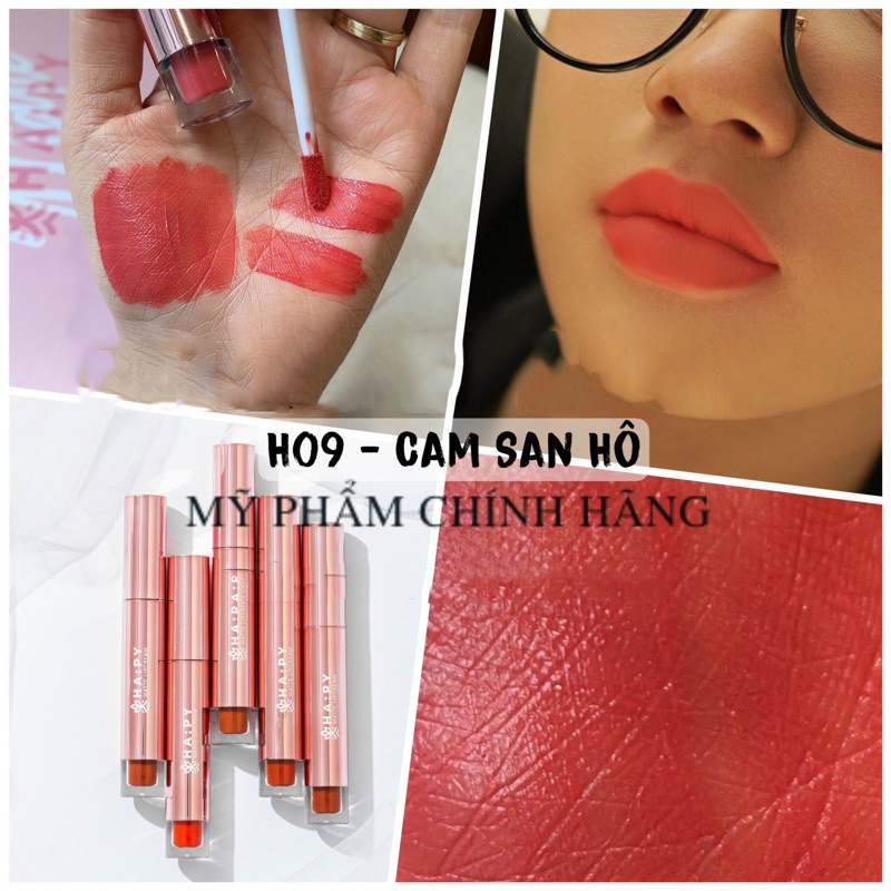 Son Happy kem lì Mattle Lipcream , Son Hapy siêu lì [son handmade]