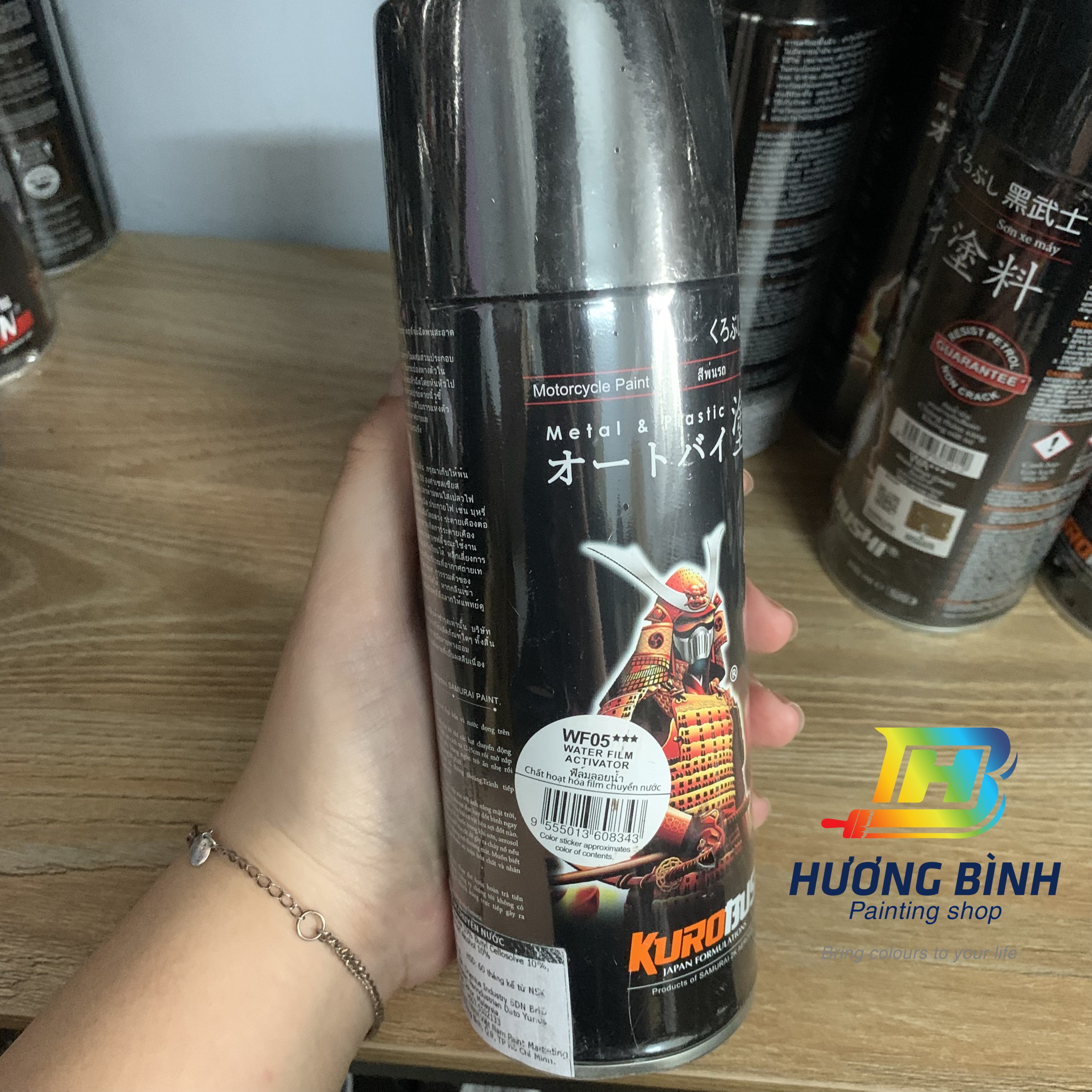 Sơn xịt tan film Samurai - WF05 (400ml) (dùng để sử dụng cùng filmc carbon)