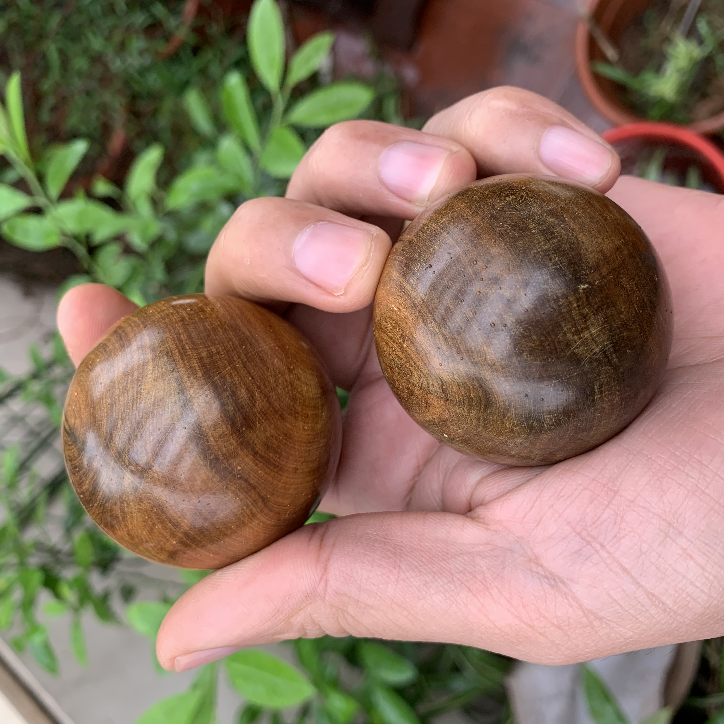 COMBO 2 quả bi 5cm lăn tay Gỗ Thơm - Mát xa giúp dẻo tay, chống mỏi toàn diện - MH881 - HAHANCO