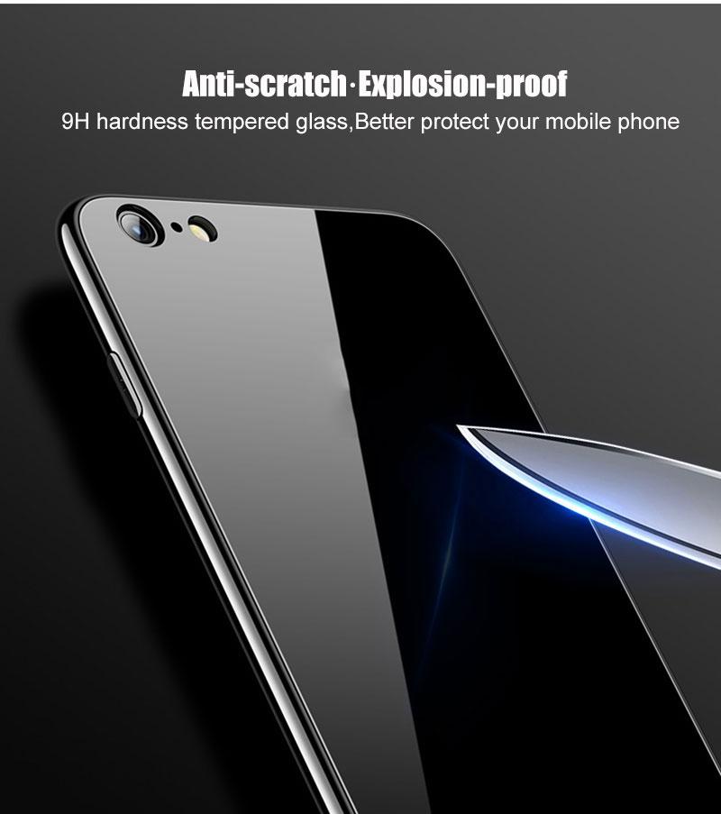 Ốp Lưng Kính Viền Silicon Cho iPhone 6 Plus, Ốp Lưng iPhone 6 Plus Siêu Đẹp