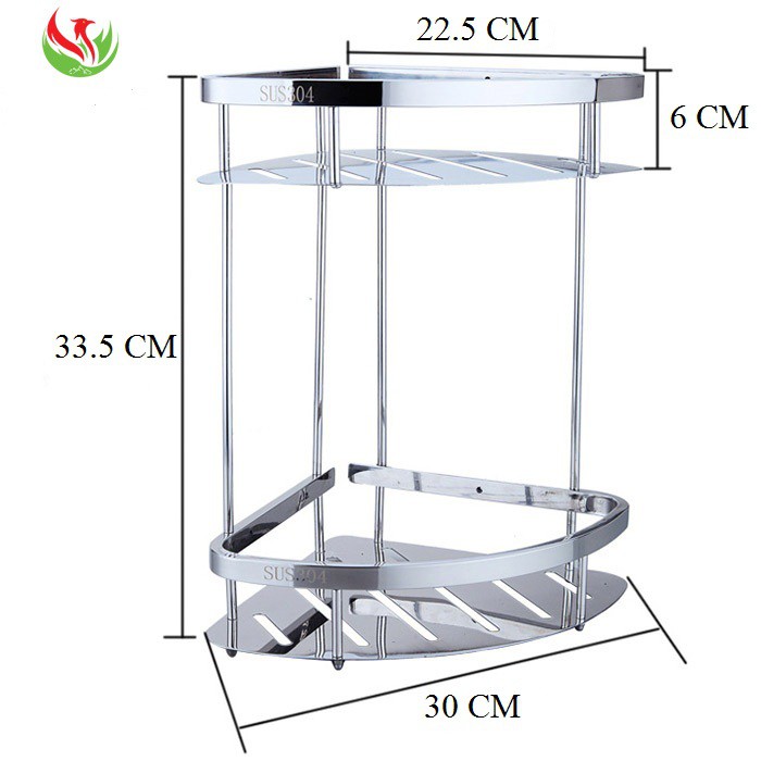 Kệ Góc Nhà Tắm Inox 304 Cao Cấp