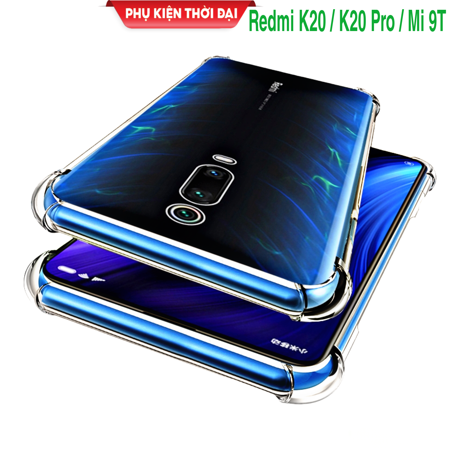 Ốp lưng Redmi K20 Pro / K20 / Mi9T / K30 / K30 Pro / K40 / K40s / K40 Gaming / K50 / K50 Ultra / K50 Gaming / K60 trong suốt chống sốc lồi 4 góc