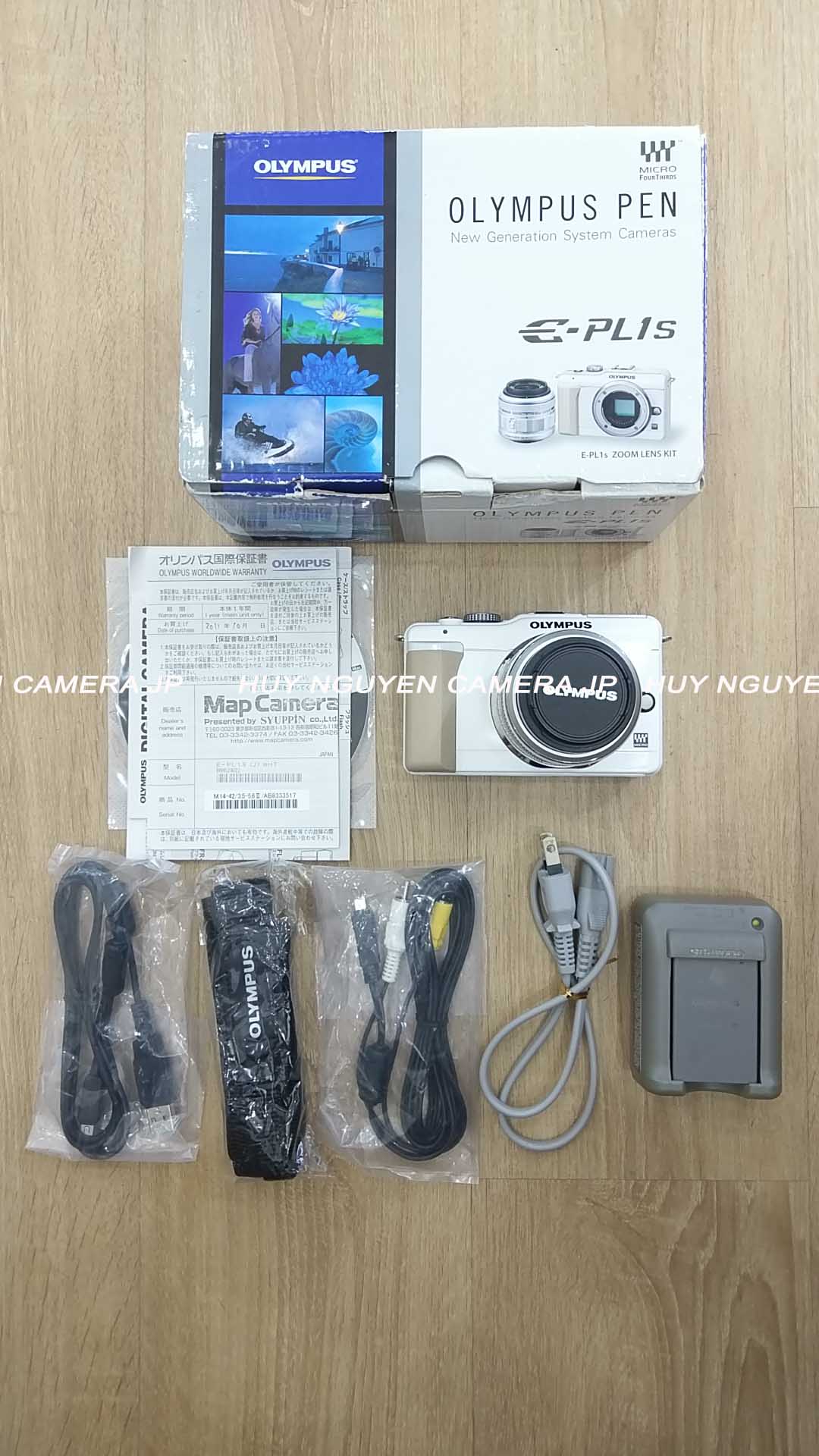 MÁY ẢNH OLYMPUS PEN E-PL1S + LENS KIT 14 42 F3.5-5.6 Fullbox 99% như mới.