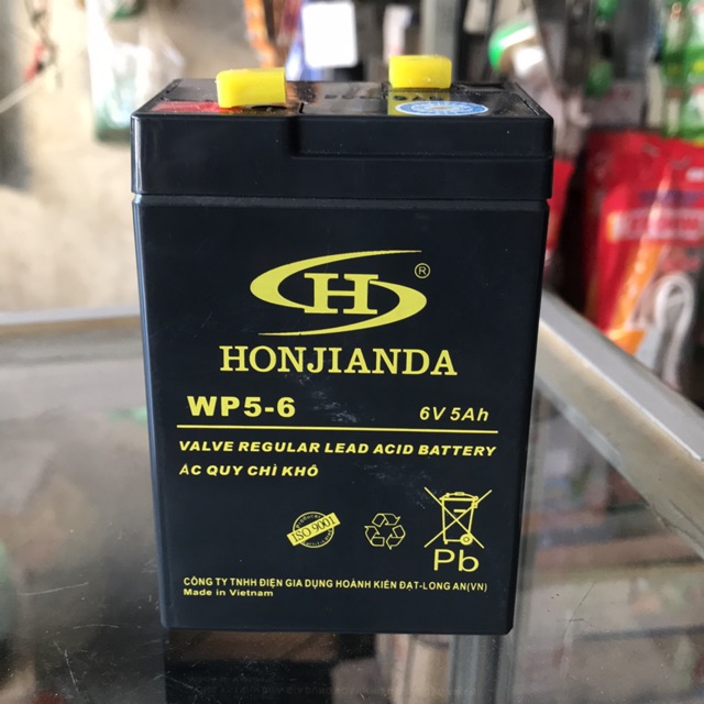 Bình ắc quy khô 6V 5AH HONJIANDA