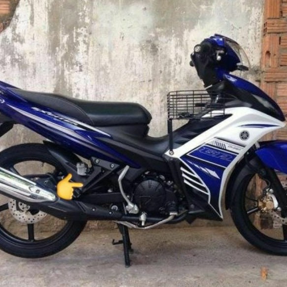 Pát nhôm gác chân sau exciter 135 2011-2014 đen