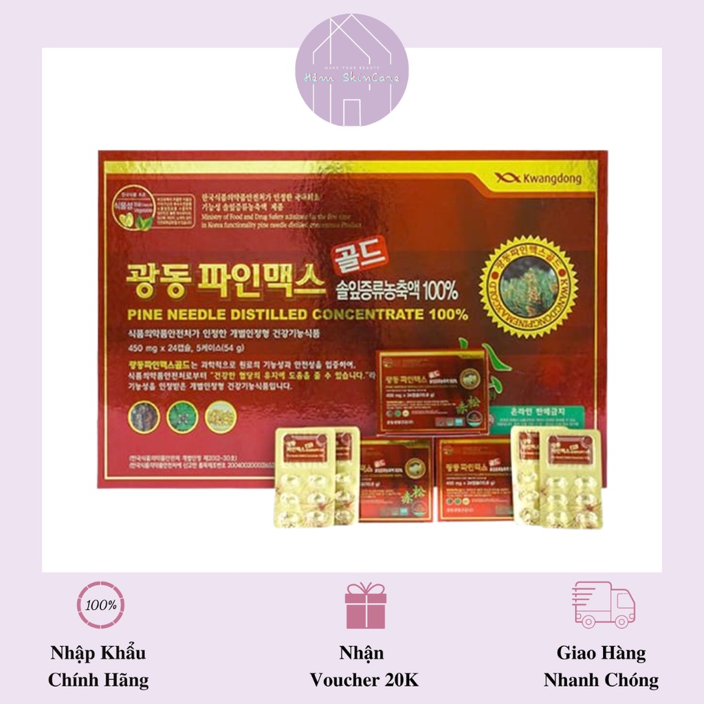 Kwangdong - tinh dầu thông đỏ hàn quốc - 120 viên
