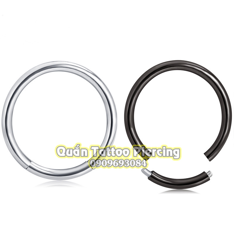 Khuyên tròn đeo mọi vị trí môi mũi tai .... kích thước 8mm, 10mm