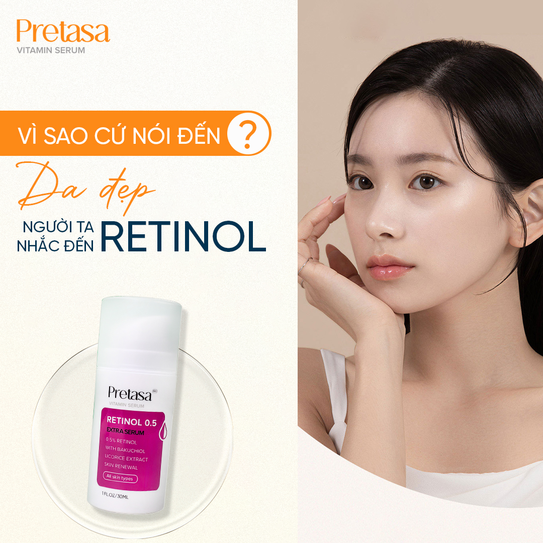 Retinol Pretasa 0.5% Serum 30ml [Chính Hãng]