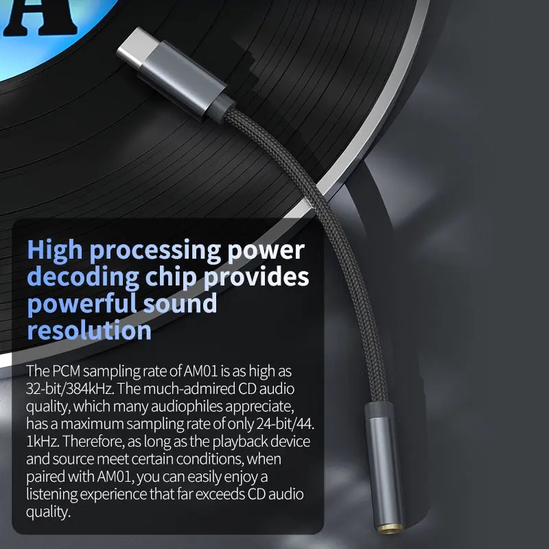 DAC chuyển cổng Type C sang 3.5mm hãng KZ AM01
